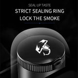 Abarth Metal Car Ash Tray Auto Ashtray Cigarette Holder Box with LED Light