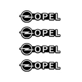 4pcs/set Opel Metal Car Stereo Sticker Auto Audio Emblem Decal