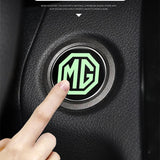 MG Logo Luminous Car Engine One-click Start Stop Button Cover Sticker