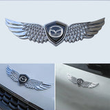 Mazda Metal Wings Car Front Sticker Emblem Badge Decal