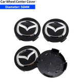 4pcs/set 52/56/60mm Mazda Car Wheel Center Hub Caps Hub Covers