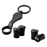 4pcs/set Jeep Logo Car Air Valve Stem Caps Auto Tyre Valve Covers with Wrench