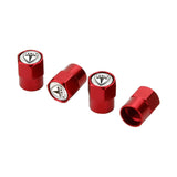 4pcs/set Tesla Car Air Valve Stem Cap Auto Tyre Valve Covers