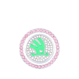 Skoda Diamond Car Engine One-click Start Stop Button Cover Sticker