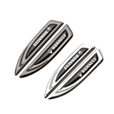 2pcs Renault Metal Car Side Fender Emblem Sticker Decal