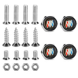 4pcs/set Buick Logo Stainless Steel Car License Plate Bolts