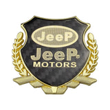 Jeep Metal Carbon Fiber Car Rear Sticker Shield Trunk Emblem Badge Decal