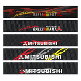 130x21cm Mitsubishi Car Front Trunk Windshield Sunshade Sticker Decal
