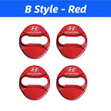 4pcs/set Hyundai Stainless Steel Car Door Lock Cover Protection