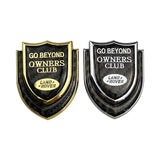 Land Rover Shield Carbon Fiber Car Rear Sticker Window Emblem Badge Decal