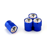 4pcs/set Peugeot Car Air Valve Stem Cap Auto Tyre Valve Covers