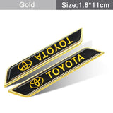 2pcs Toyota Car Fender Side Stickers Trunk Anti-scratch Decal