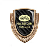 Land Rover Metal Carbon Fiber Shield Car Rear Sticker Auto Window Emblem Badge Decal