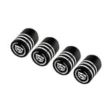 4pcs/set Cadillac Metal Car Wheel Tire Valve Stem Caps Covers