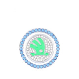 Skoda Diamond Car Engine One-click Start Stop Button Cover Sticker