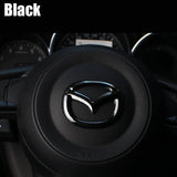 Mazda Stainless Steel Car Steering Wheel Sticker Emblem Badge Decal