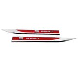 2pcs/set SEAT Metal Car Fender Side Sticker Emblem Badge Decal