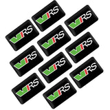 10pcs Skoda VRS Logo Epoxy Car Armrest Button Sticker