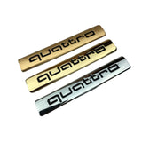 Audi Quattro Metal Car Trunk Sticker Rear Badge Decal