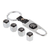4pcs/set Mazda MS Mazdaspeed Car Air Valve Stem Cap Auto Tyre Valve Covers with Keychain