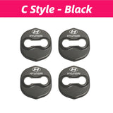 4pcs/set Hyundai Stainless Steel Car Door Lock Cover Protection