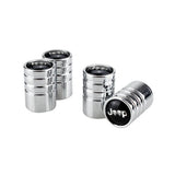 4pcs/set Jeep Skull Logo Car Air Valve Stem Caps Auto Tyre Valve Covers