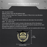 Mazda Metal Carbon Fiber Car Rear Sticker Shield Trunk Emblem Badge Decal