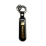 Peugeot Carbon Fiber Car Logo Keychain Keyring