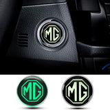 MG Logo Luminous Car Engine One-click Start Stop Button Cover Sticker