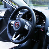 Mazda Stainless Steel Car Steering Wheel Sticker Emblem Badge Decal