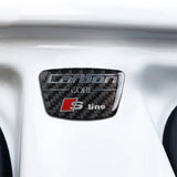 Audi Sline Carbon Fiber Car Door B Pillar Sticker Decals