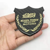 Honda Mugen Metal Carbon Fiber Car Rear Sticker Shield Trunk Emblem Badge Decal