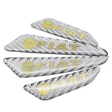 4pcs/set Fiat Carbon Fiber Car Door Anti-Scratch Sticker Door Side Protection Bumper Strips