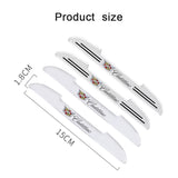 4pcs Cadillac Car Door Bumper Strip Anti-collision Protection Sticker