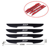 4pcs/set Jeep Car Door Protection Bumper Strip Anti Scratch Sticker