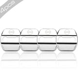 4pcs/set Nissan Nismo Stainless Steel Car Door Lock Cover Protection