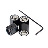 4pcs/set Mazda Anti-Theft Car Air Valve Stem Cap Auto Tyre Valve Covers