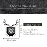 Skoda ABS Deer Car Rear Sticker Shield Trunk Emblem Badge Decal