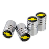4pcs/set Chevrolet Logo Car Air Valve Stem Caps Auto Tyre Valve Covers