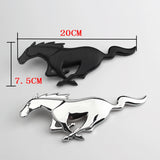 20x7.5cm Ford Mustang Logo Metal Car Rear Sticker Decal Auto Front Hood Grille Emblem Badge