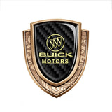 Buick Metal Carbon Fiber Shield Car Rear Sticker Auto Window Emblem Badge Decal