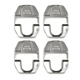 4pcs/set Jeep Cherokee Stainless Steel Car Door Lock Cover Protection