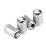 4pcs/set Skoda Logo Matte Car Air Valve Stem Caps Auto Tyre Valve Covers