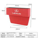 For RX350 IS300 ES350 IS250 RX270 CT200H GS350 NX200T ES250 Leather ABS Car Gap Leakproof Storage Box Organizer Accessories