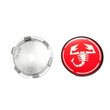 4pcs/set 60mm Abarth Fiat ABS Car Wheel Hub Center Caps Covers