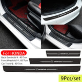 Honda Carbon Fiber Car Door Threshold Scratch Proof Sticker Decal