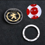 Peugeot Carbon Fiber Car Engine One-click Start Stop Button Cover Sticker