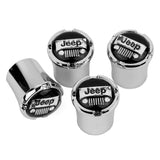 4pcs/set Jeep Logo Car Air Valve Stem Caps Auto Tyre Valve Covers