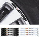4pcs/set 9cm Cadillac Aluminum Alloy Car Wheel Rim Tyre Sticker