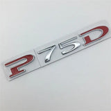 Tesla P75D P85D P90D P100D Letter Metal Car Rear Sticker Decal Emblem Badge